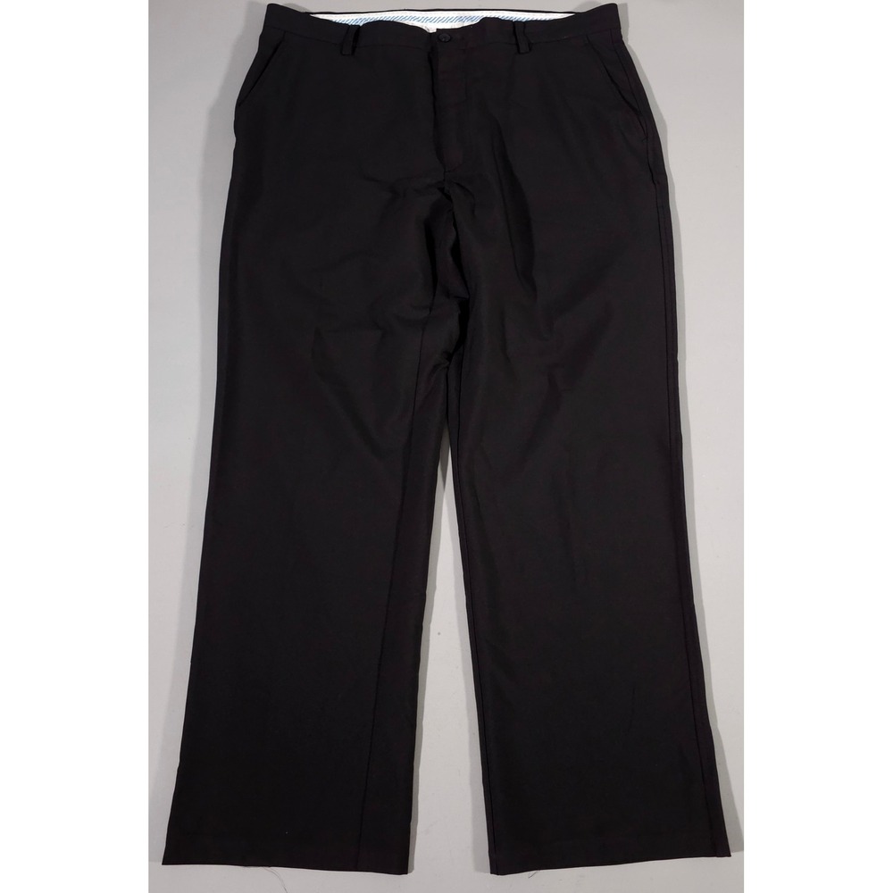 FootJoy Performance Golf Pants Mens‎ 38x32 Black Stretch Flat Front Trousers